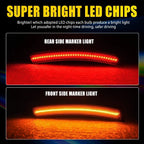 Amber & Red LED Side Marker Indicator Lights for Mini Cooper (2002–2008)