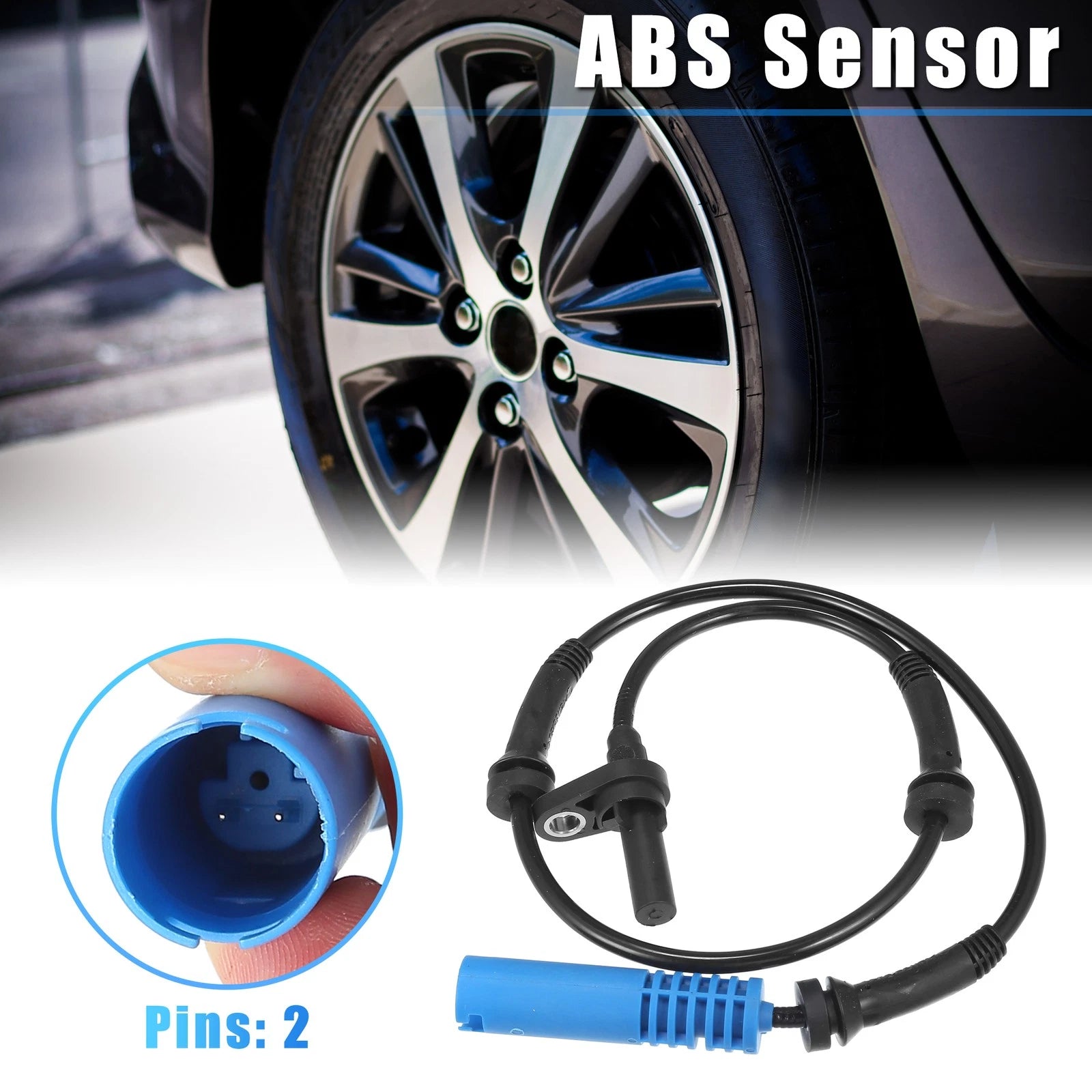 1 Pcs ABS Wheel Speed Sensor for BMW 525i 528i (No. 34526771702)
