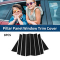 8 Pcs Window Trim Cover for Honda CR-V (2017–2023) Black