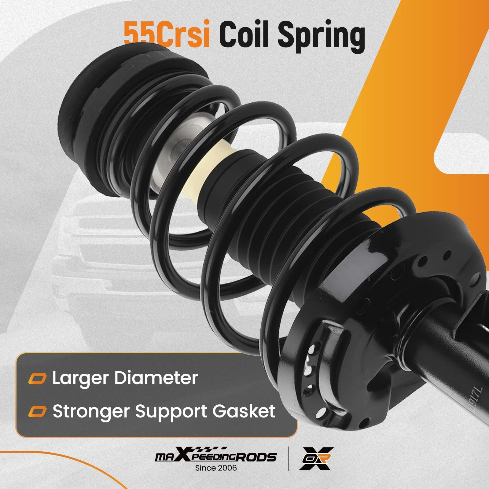 Pair Front Complete Struts with Coil Springs for Chevrolet Malibu (2013-2015)