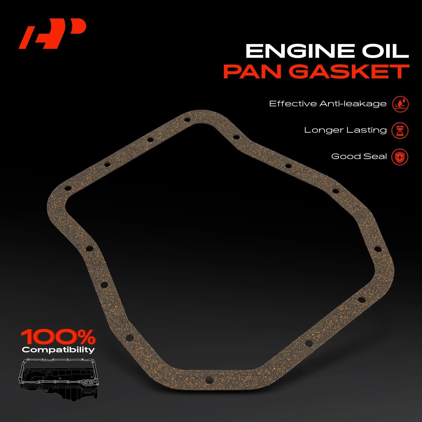 Engine Oil Pan Gasket Set for Subaru Outback, Forester, Impreza, Legacy