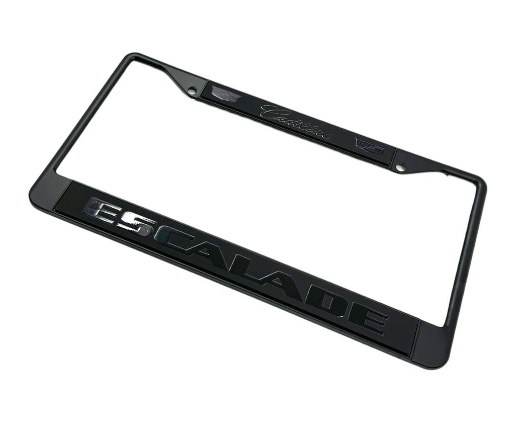 License Plate Frame Premium Black for Cadillac Escalade (2015–2020)