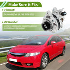 Alternator 80A 12V for Honda Civic (2006–2011) No. 31100RNAA01RM
