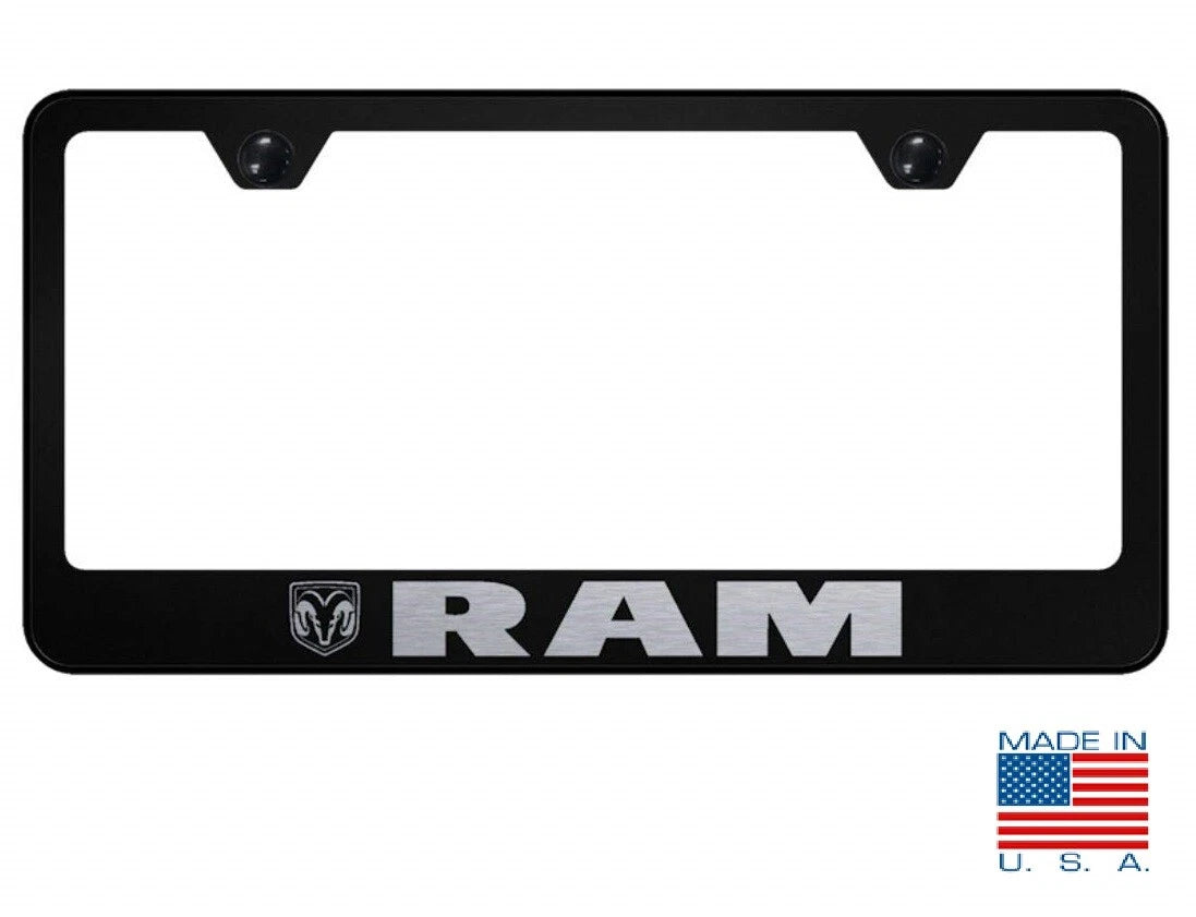 License Plate Frame Front Laser Etched for Dodge Ram 1500 (2002–2024)