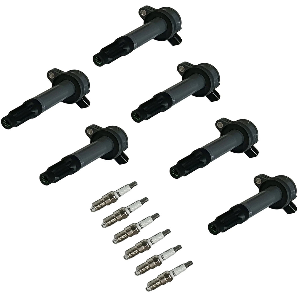 Set of 6 Ignition Coils & Spark Plugs for Mercury Ford Escape Fusion (2001–2012)