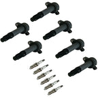 Set of 6 Ignition Coils & Spark Plugs for Mercury Ford Escape Fusion (2001–2012)