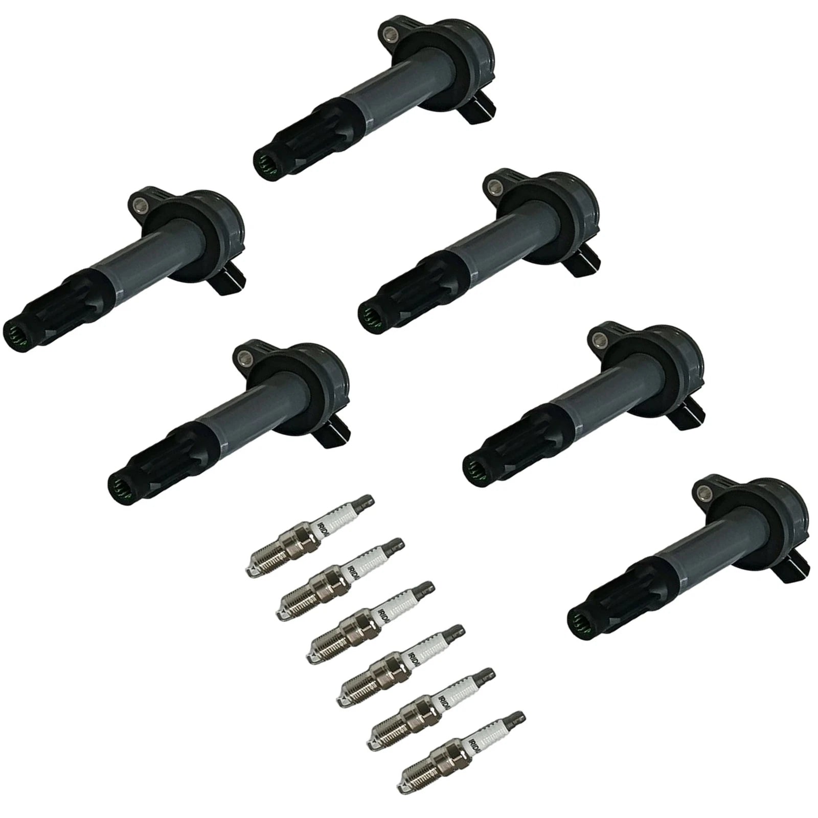 Set of 6 Ignition Coils & Spark Plugs for Mercury Ford Escape Fusion (2001–2012)
