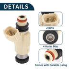 Fuel Injector No. 15710-52D00 for Suzuki XL-7 (2002–2006) 1 Pc Beige