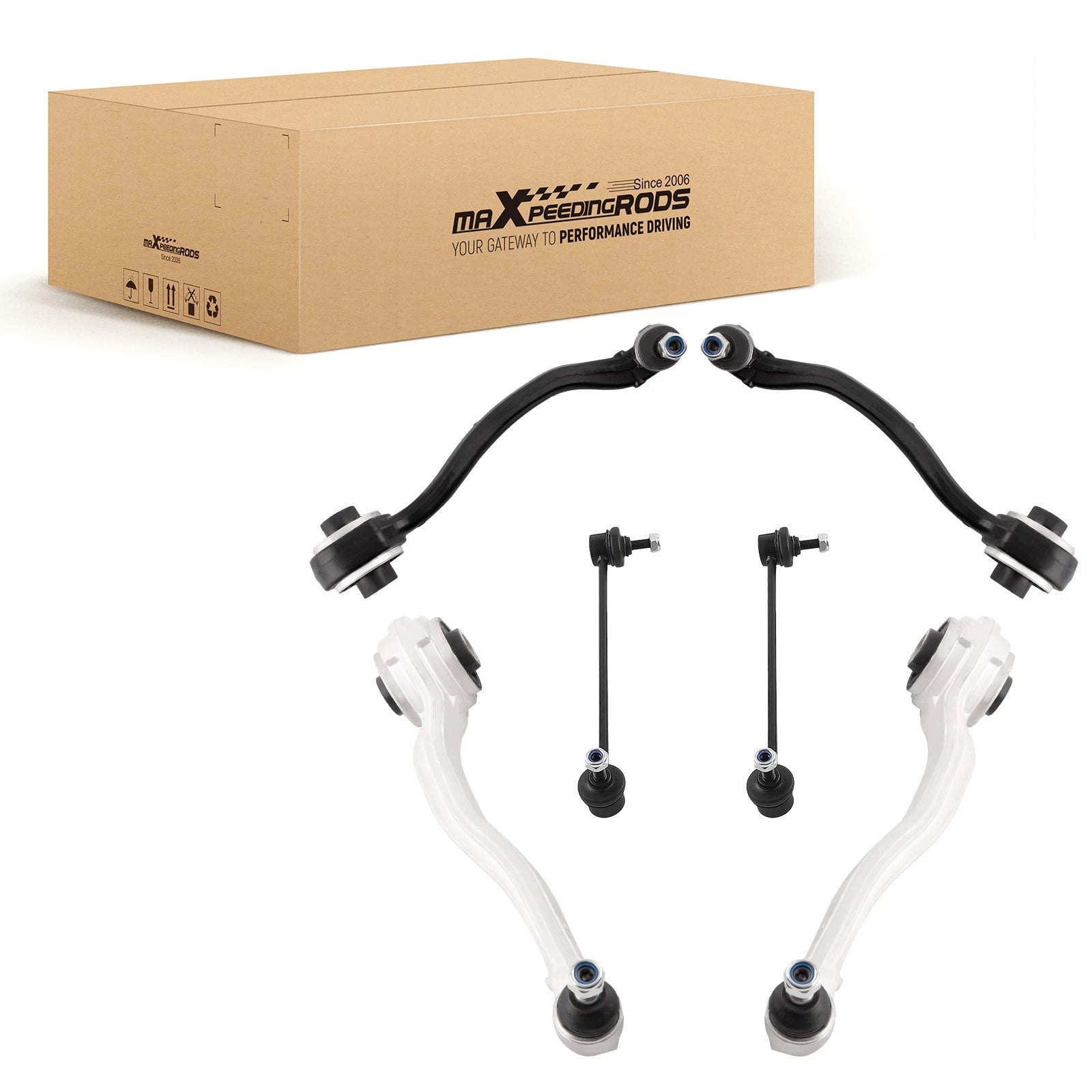 Front Upper Lower Control Arms Sway Bar for Mercedes Benz C240 C32 AMG (2001–2004)