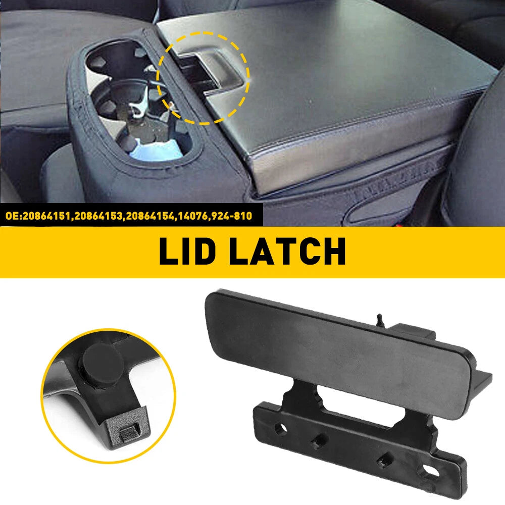 Center Console Armrest Lid Latch Lock for Chevy Silverado 1500 2500 (2007–2014)