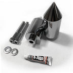 Chrome Spike Frame Slider Crash Protector for Yamaha FZ6/FZS600 (2004–2012)