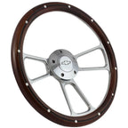 Steering Wheel Wood Grip Bowtie Horn for 1970–1973 Chevrolet C10 GMC