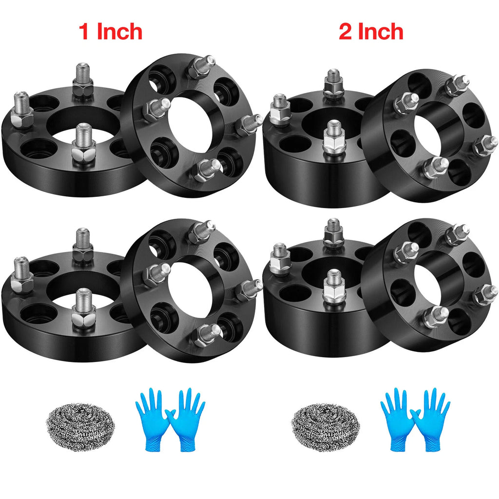 Set of 4 Wheel Spacers 1" / 2" for EZ GO EZGO Golf Cart (4x101.6, 1/2"x20)