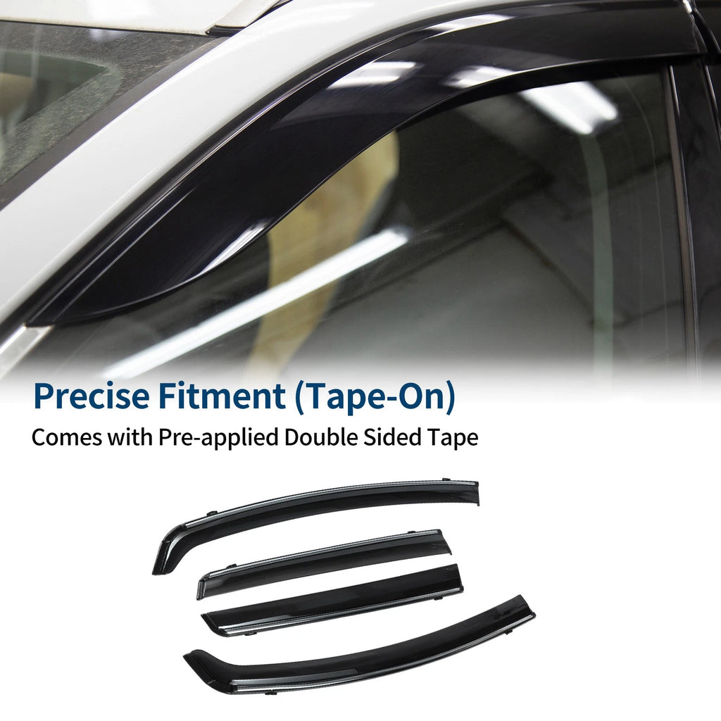 Set of 4 Window Deflectors for Honda Fit (2015–2020) - Side Vent Visors