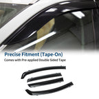 Set of 4 Window Deflectors for Honda Fit (2015–2020) - Side Vent Visors