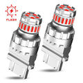 2X LED Strobe Brake Light Bulbs