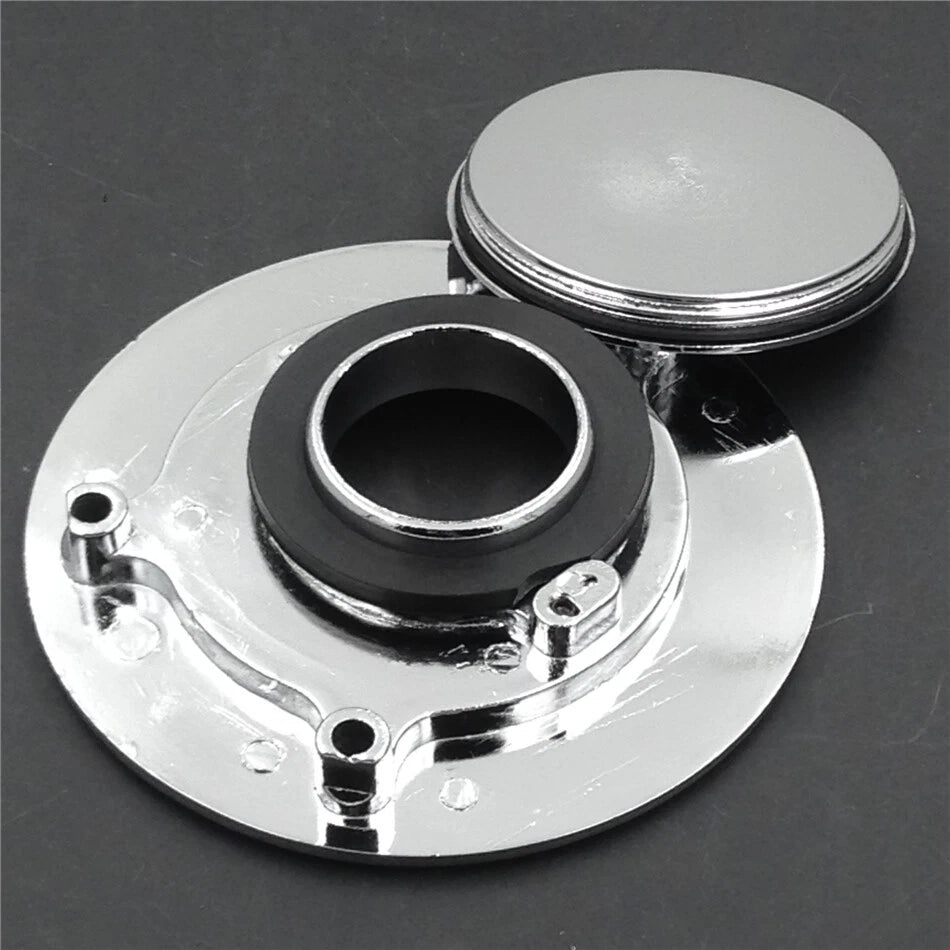 Chrome Keyless Gas Cap for Kawasaki ZX-10R, ZX-9R, ZX-6RR (2004–2023)