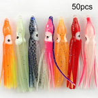 Glow in the Dark Soft Bait Fishing Lure for Octopus (50/100)