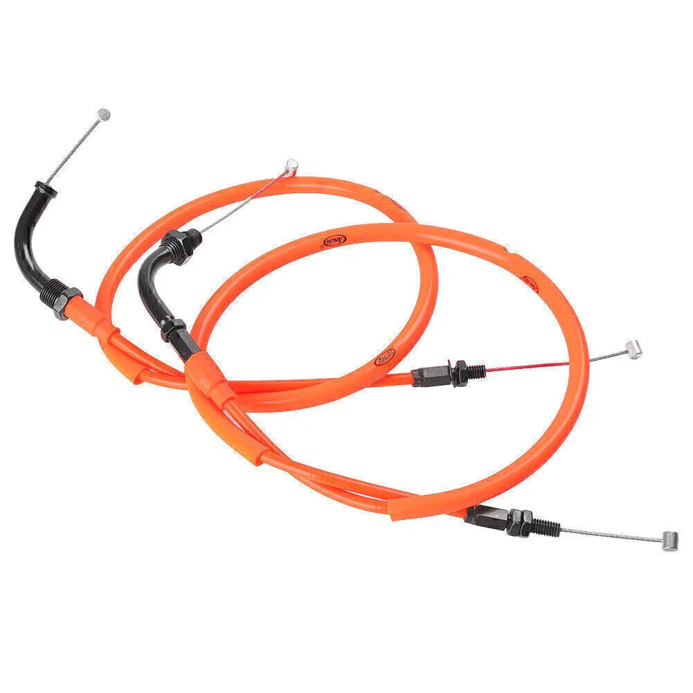 Orange Throttle Cables for Honda CBR1000RR (2008-2011)