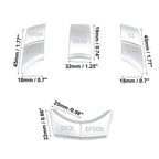 5 Pcs Button Trim for BMW 1 2 3 5 Series X1 X3 X5 (2010–2020)