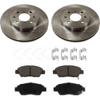 Front Brake Disc Rotors and Pads Kit for Honda Fit (2015–2020)