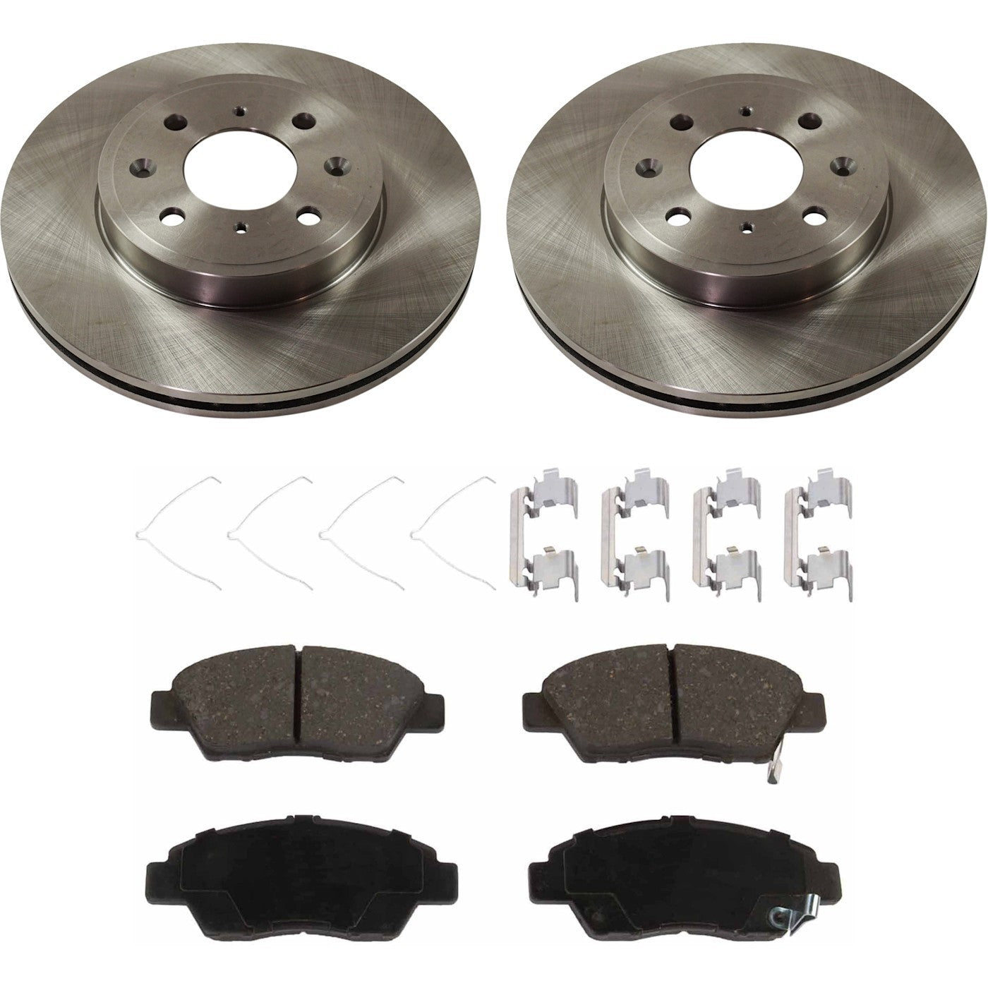 Front Brake Disc Rotors and Pads Kit for Honda Fit (2015–2020)