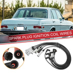 7pcs Spark Plug Wire Ignition Coil Cables for Mercedes-Benz W114 W123 (1973-1976)