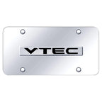 Chrome Name on Chrome License Plate -Officially Licensed for Honda VTEC Vehicles