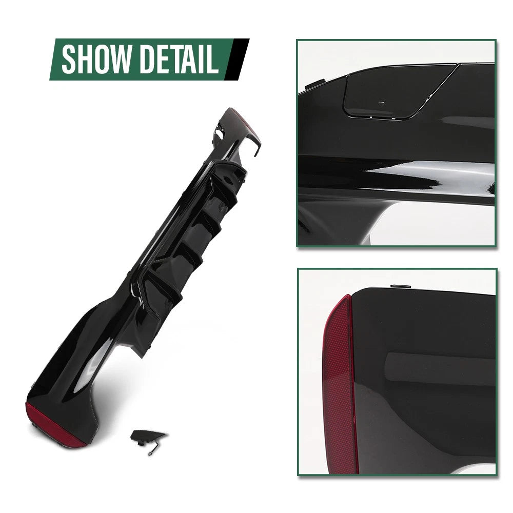 Gloss Black Rear Bumper Diffuser for BMW G30 5 Series (2017–2023)
