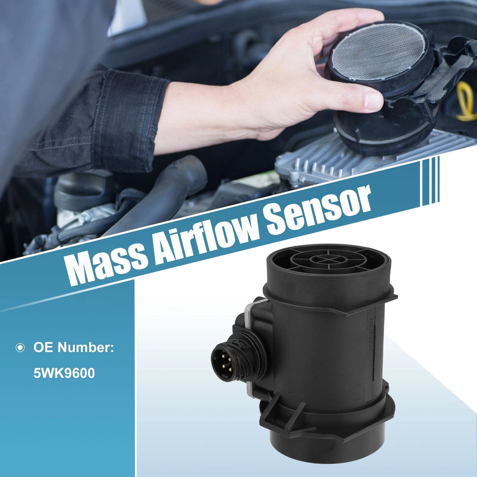 Mass Air Flow Sensor 5WK9600 for BMW M3 3.2L (1996–1999)