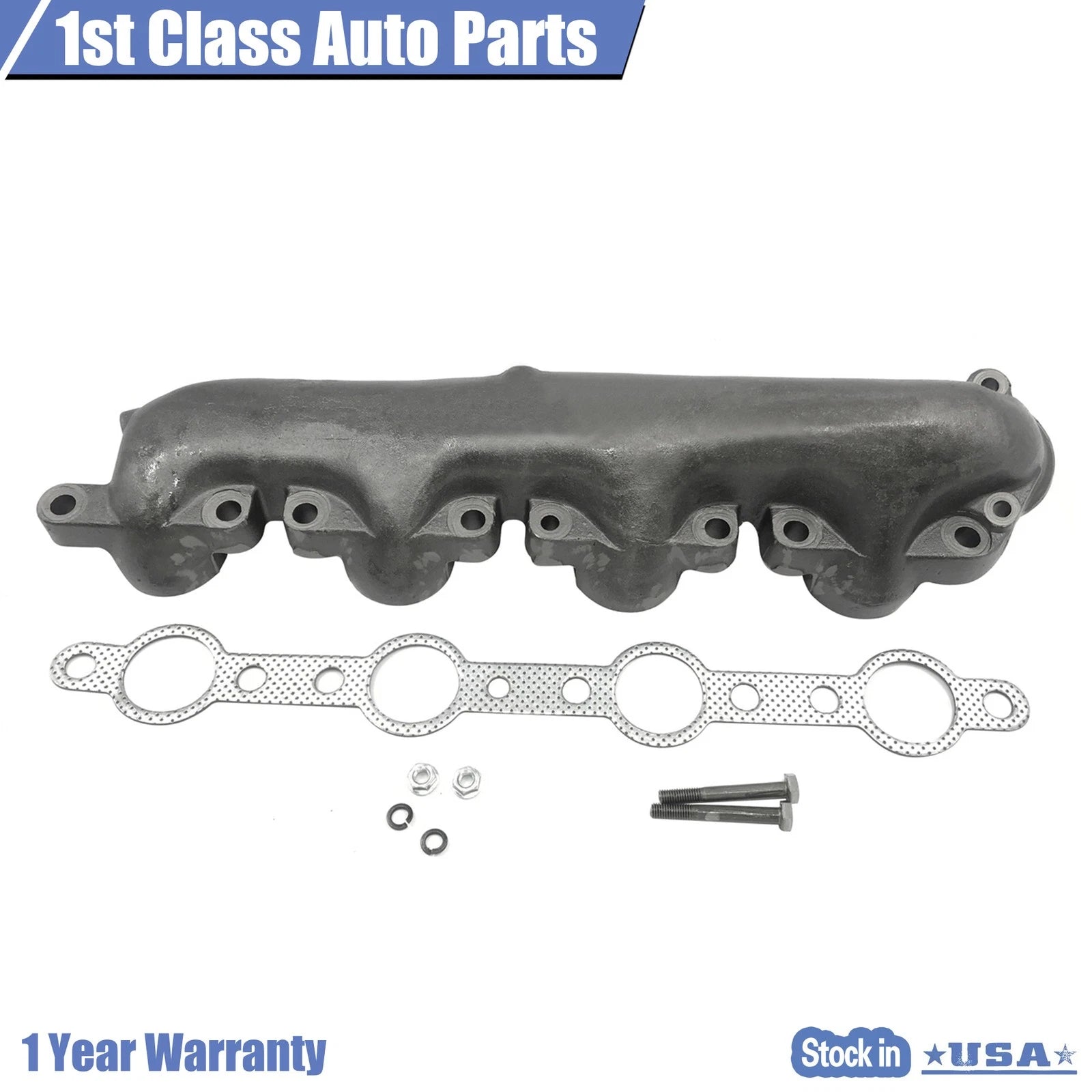 2X Exhaust Manifold for Ford E350 E450 F450 F550 (1998-2003)