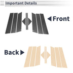10 Pcs Door Pillar Window Trim for Mazda CX-5 (2012–2016) Carbon Fiber