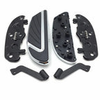 Chrome Airflow Rider Footboard Kit for Harley FLD/Softail (2012–2016)