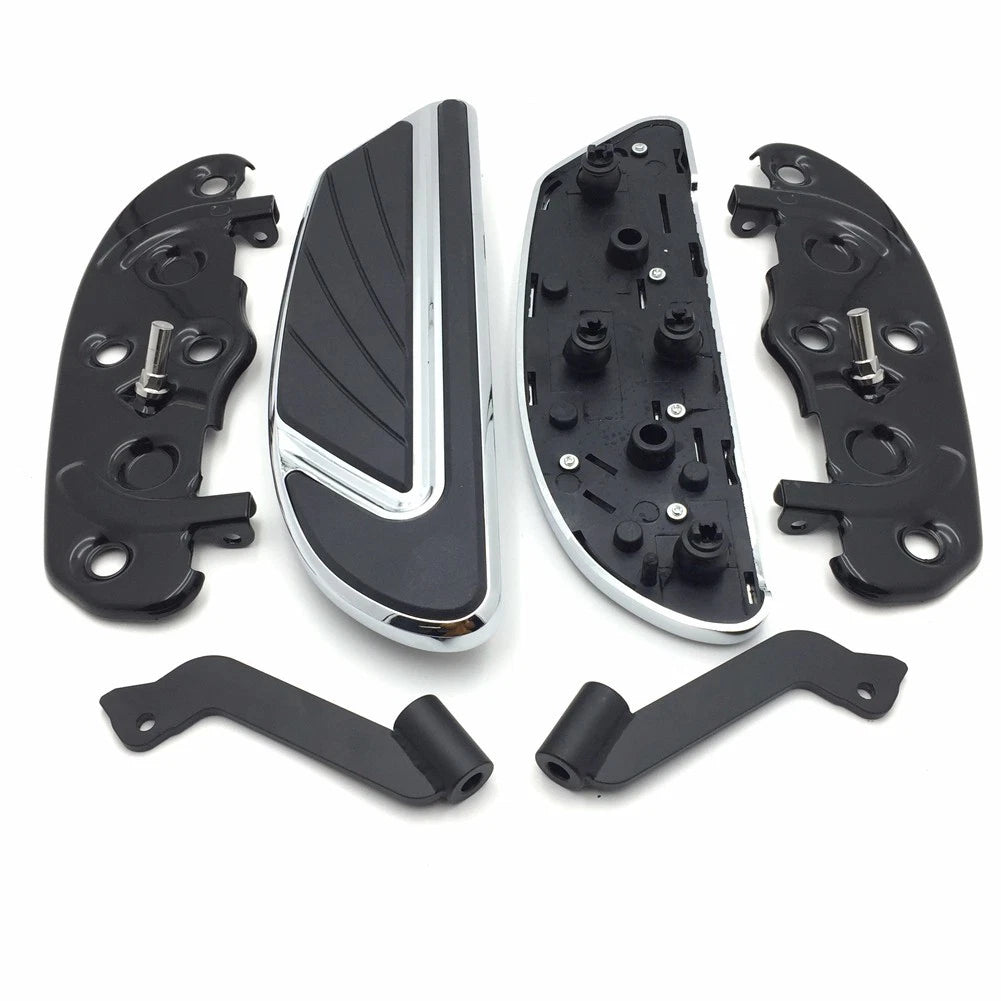 Chrome Airflow Rider Footboard Kit for Harley FLD/Softail (2012–2016)