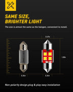 Set of 4 LED Festoon Interior Lights for Make Model