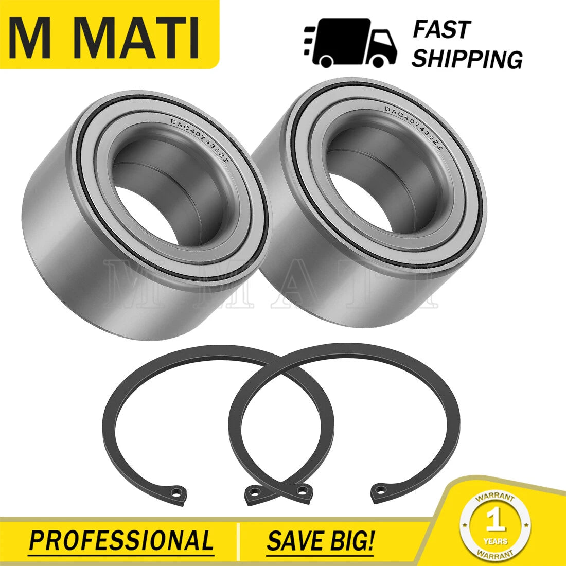 2 Front or Rear Wheel Bearings for Honda Pioneer 1000 1000-5 (2016–2023)