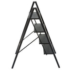 4-Step Folding Ladder with Wide Anti-Slip Pedal