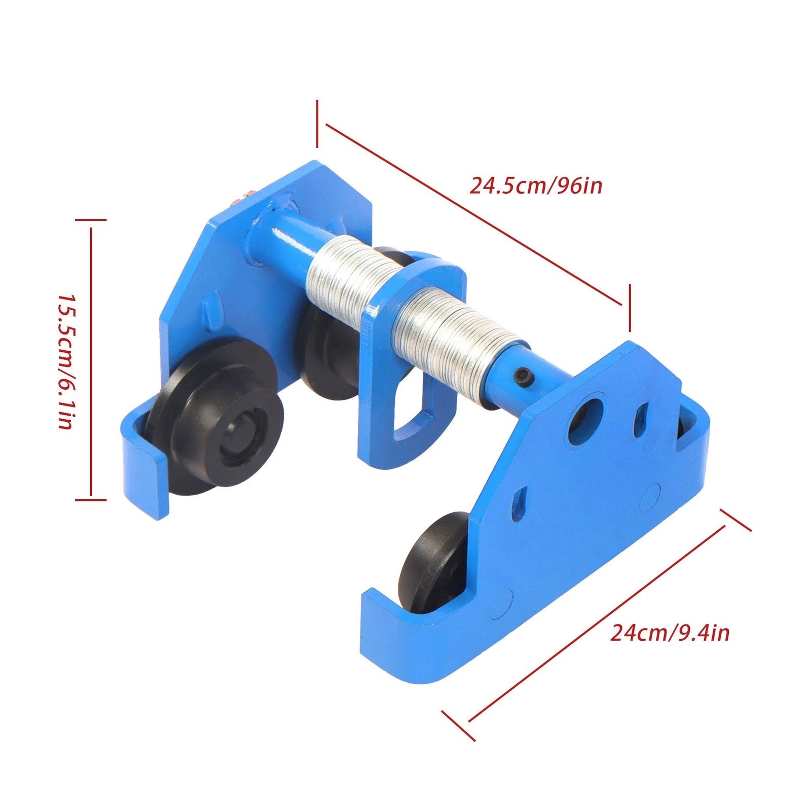 Dual Wheels Alloy Steel Trolley for Adjustable Applications (65-190mm)