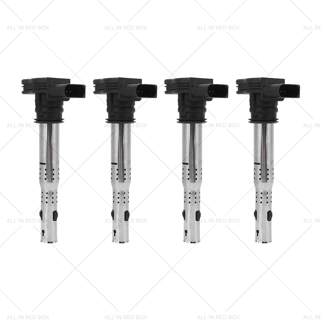 Set of 4 Ignition Coils for VW Golf Jetta Amarok Audi Q3 Q5 TT S3 (1.8L 2.0L)
