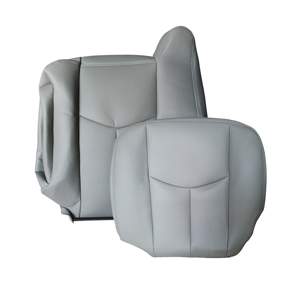 Leather Seat Cover for Chevy Silverado GMC Sierra (2003–2006) Gray 922