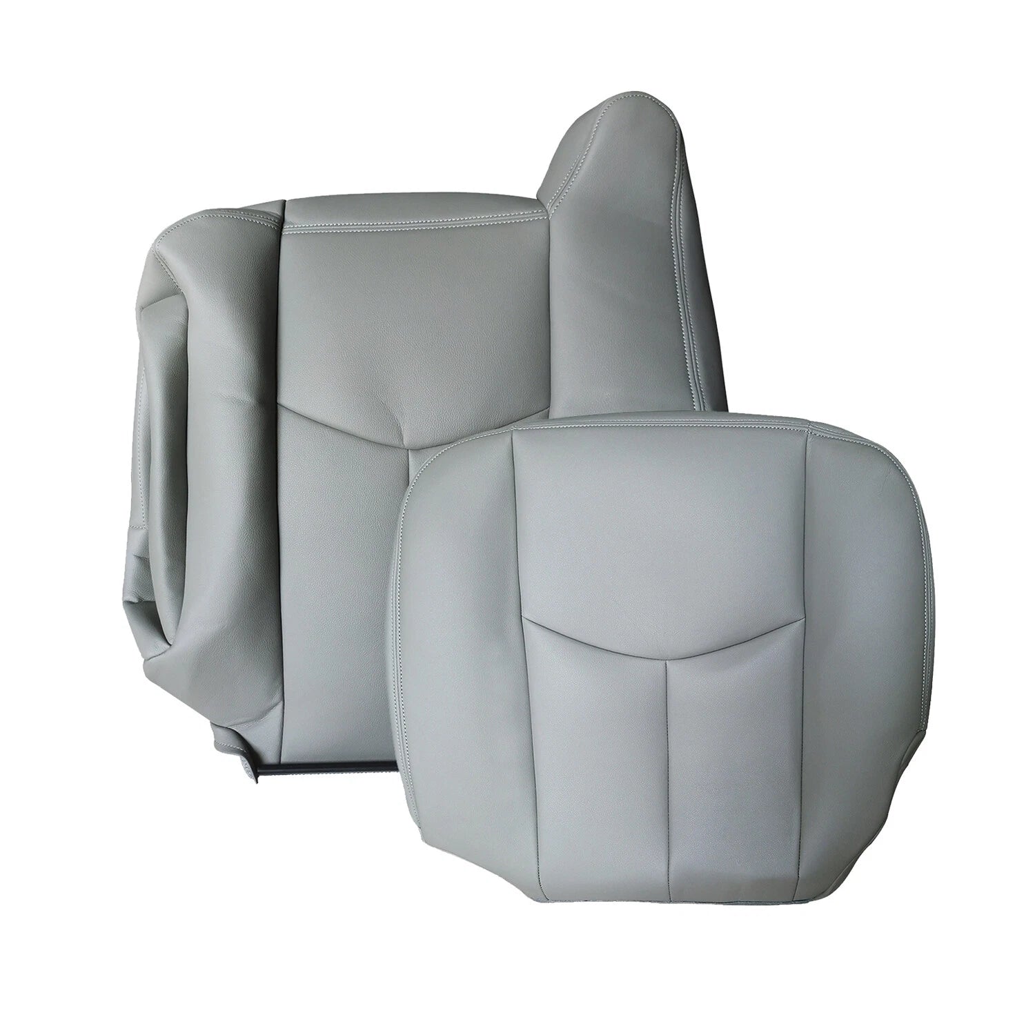 Leather Seat Cover for Chevy Silverado GMC Sierra (2003–2006) Gray 922