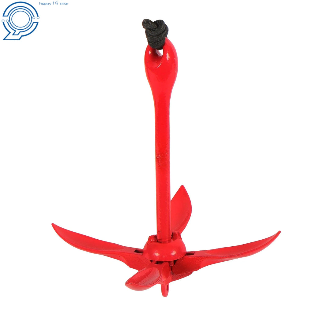 Folding Anchor Kit for PWC Boat Canoe Fishing Kayak (5.5lb, 26.2ft Rope)