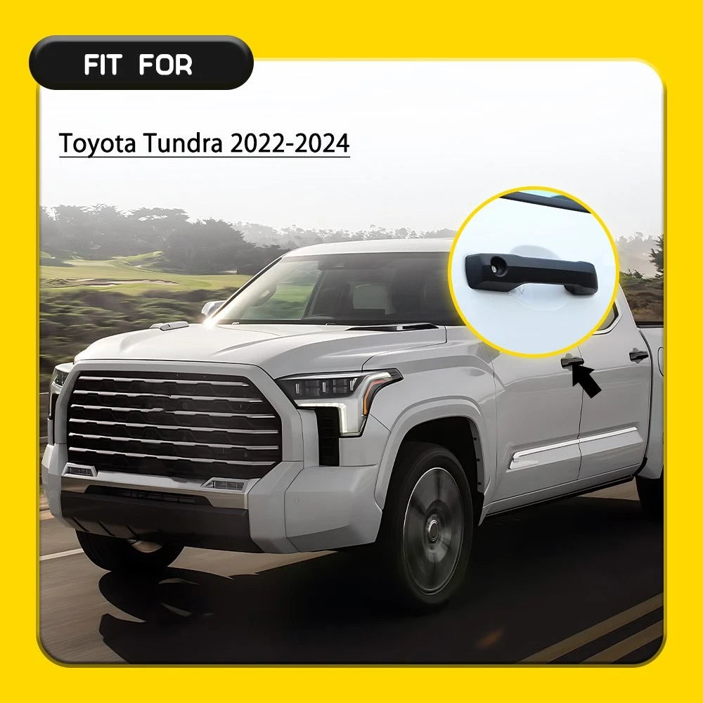 Matte Black Door Handle Cover Trim for Toyota Tundra (2022–2024) 4-20X