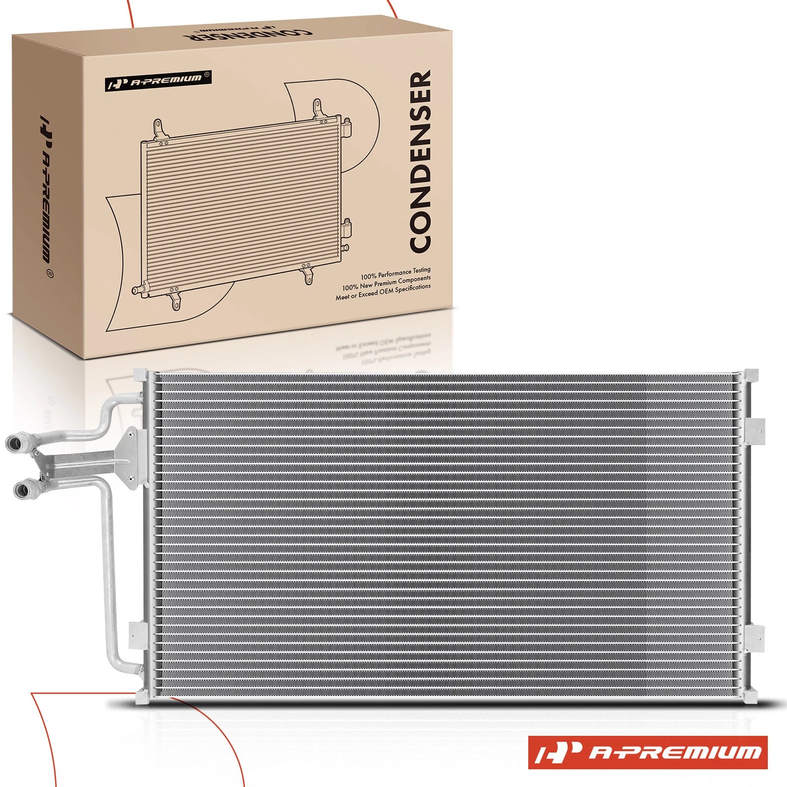 A/C Condenser with Bracket for Chevy Blazer S10 GMC Sonoma (1995–2005)