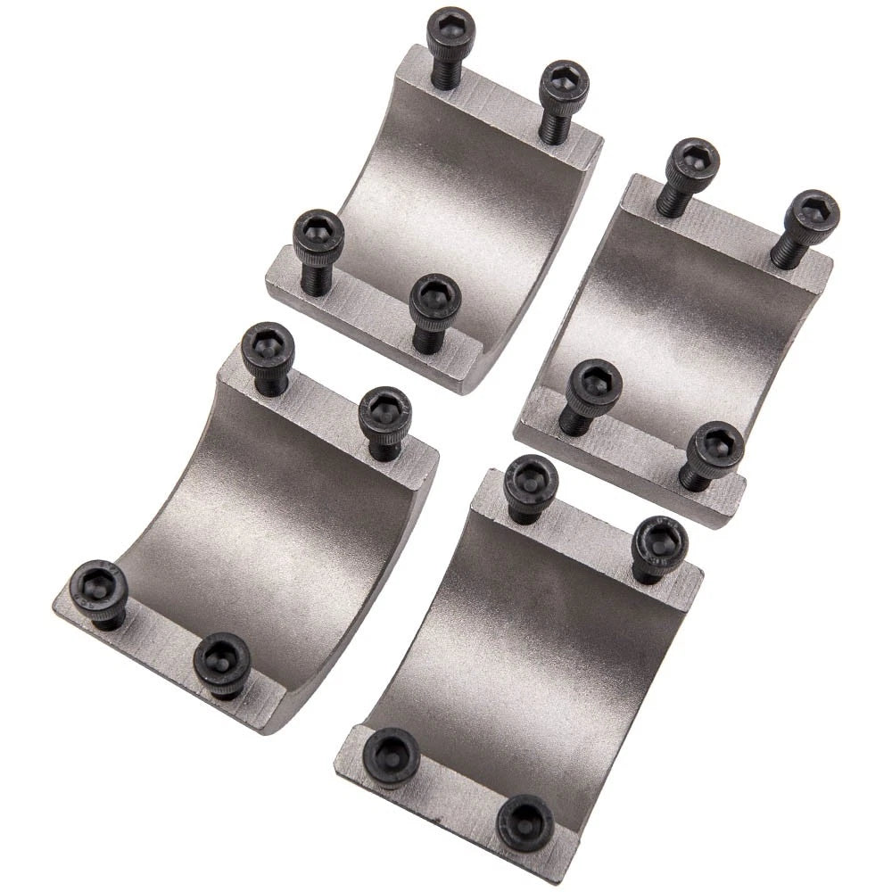 Set of 4 Steel Tube Clamps for Universal Roll Cage (CNC Machined)