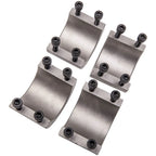 Set of 4 Steel Tube Clamps for Universal Roll Cage (CNC Machined)