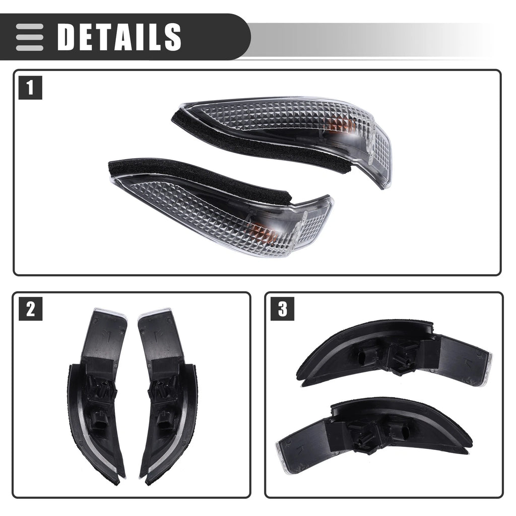 Set of 1 Rear Turn Signal Light for Toyota Corolla (2014) 81740-52050 Black