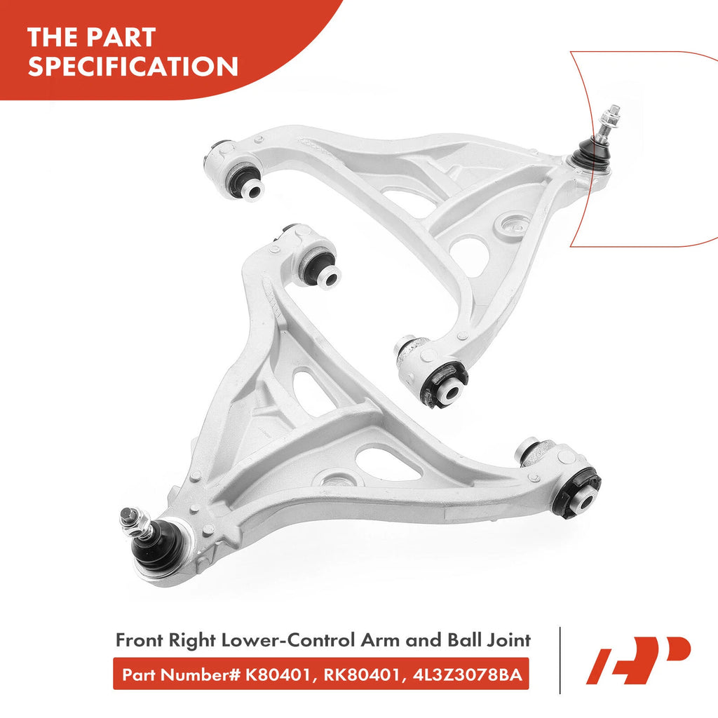 8x Front Lower Control Arm Tie Rod Ball Joint for Ford F-150 (2004–2006)