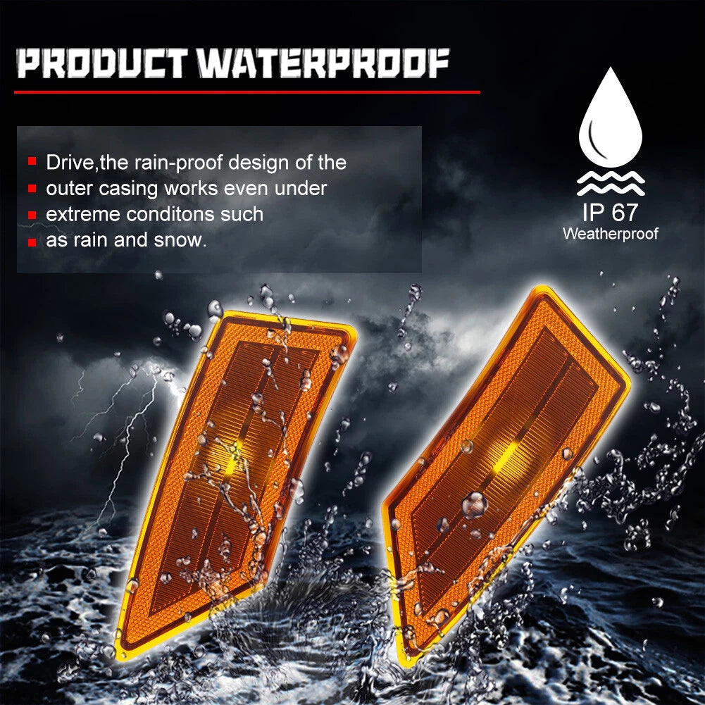 Amber Lens Housing Kit for Ford Ranger (2019–2021) Front Fender Side Marker