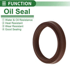 Set of 5 Oil Seal Rotary Shaft Seal FKM Rubber 31.5x39.5x5.5mm